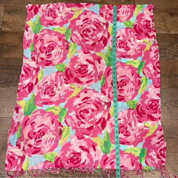 Lilly Pulitzer Holy Grail First Impressions Hotty Pink Scarf The Lilly Scarf 🦄 - Picture 4 of 13